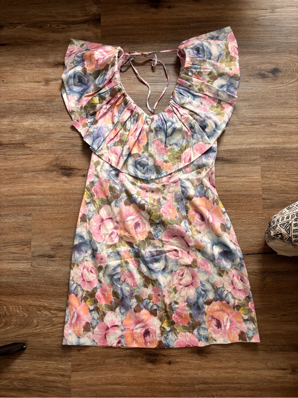 NWT & Other Stories Floral Ruffle-Trim Dress